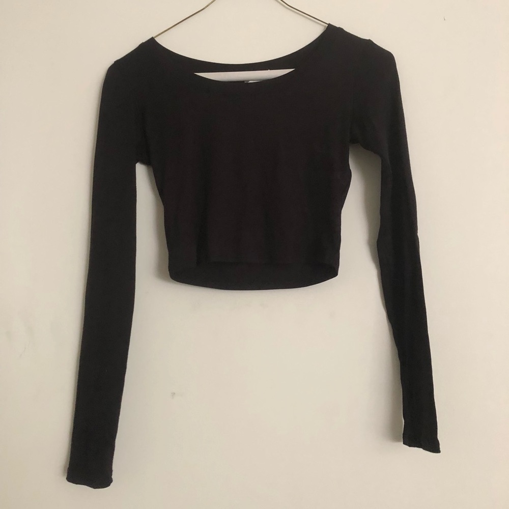 Black crop top